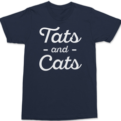 Tats and Cats T-Shirt NAVY