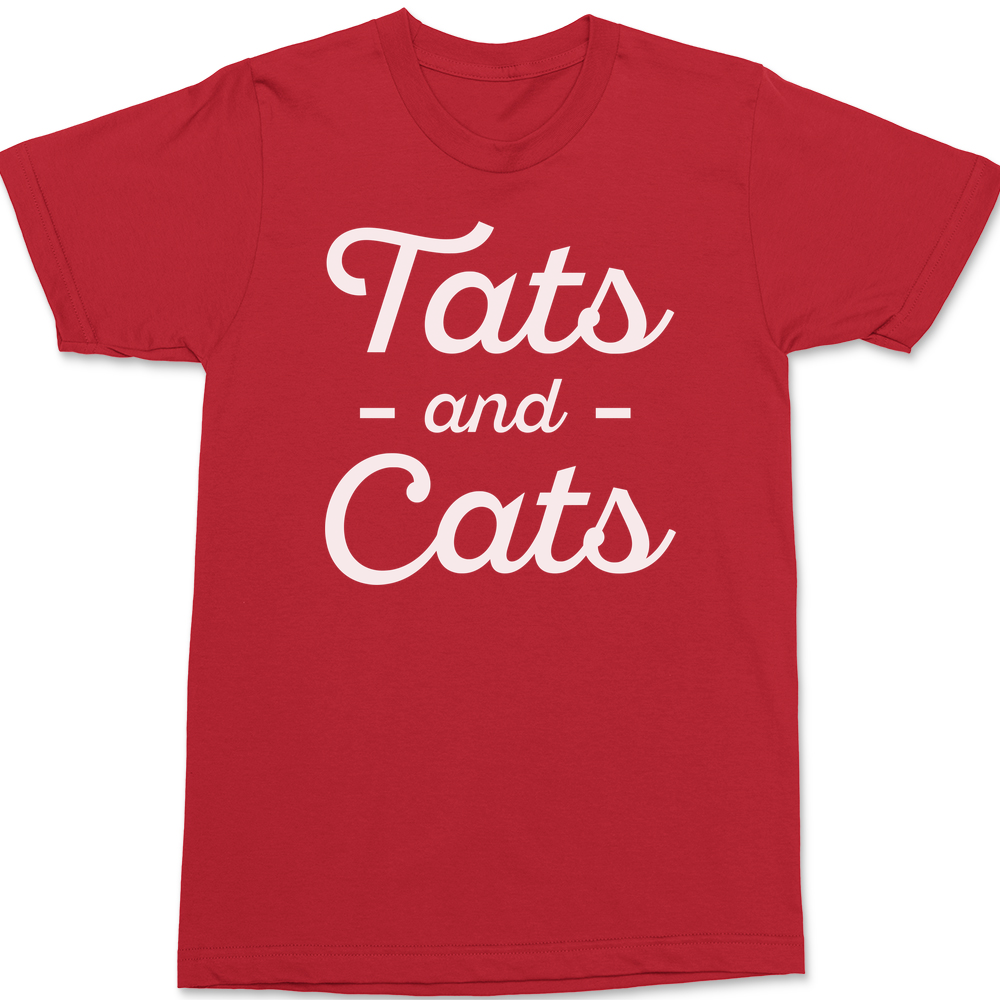 Tats and Cats T-Shirt RED