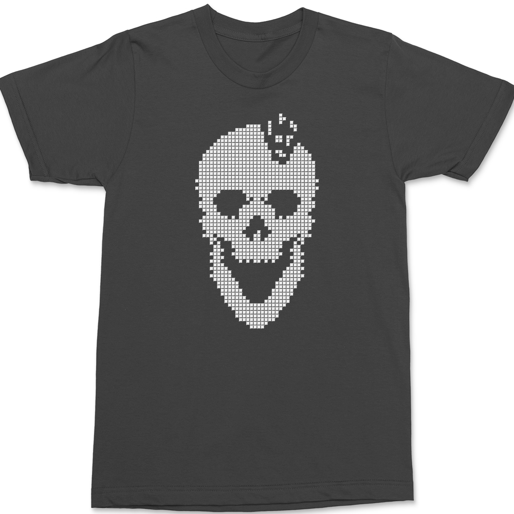 Tetris Skull T-Shirt CHARCOAL