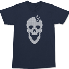 Tetris Skull T-Shirt NAVY
