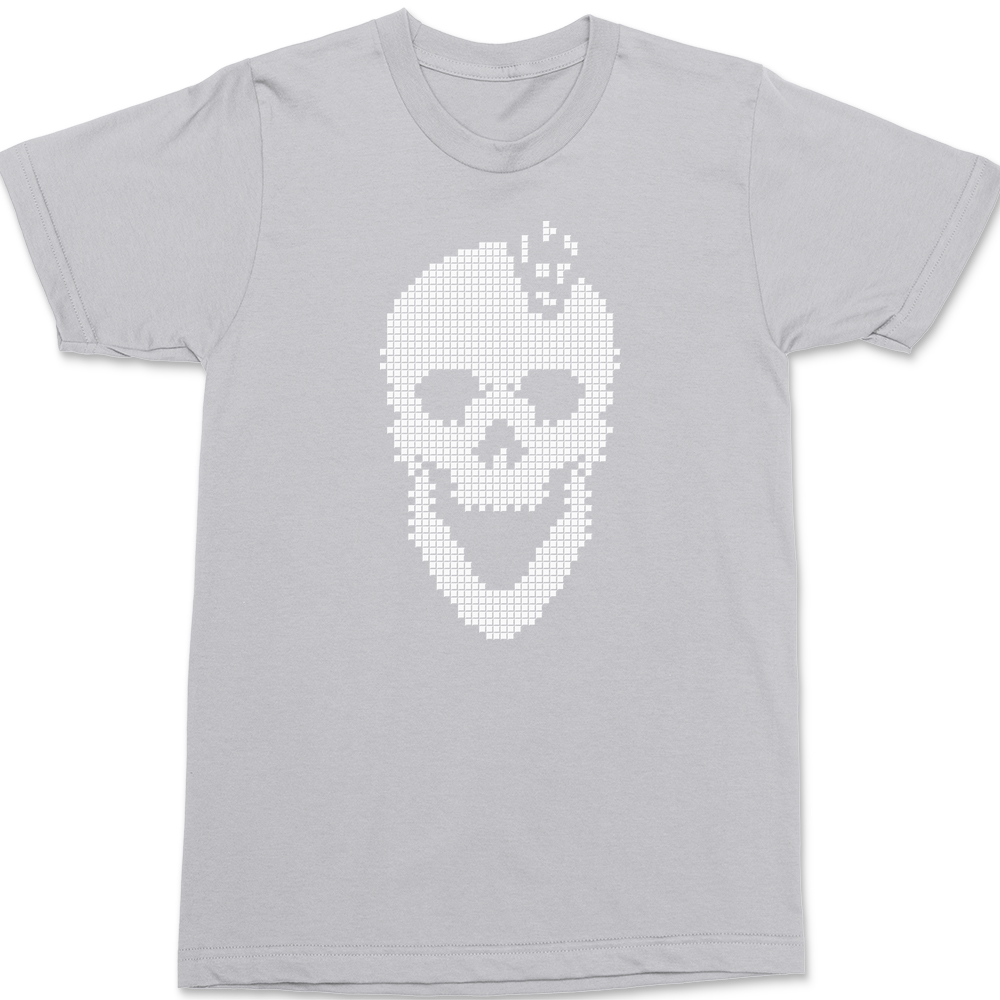 Tetris Skull T-Shirt SILVER
