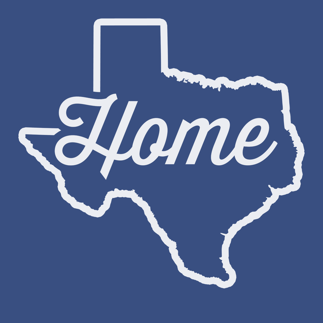 Texas Home T-Shirt BLUE