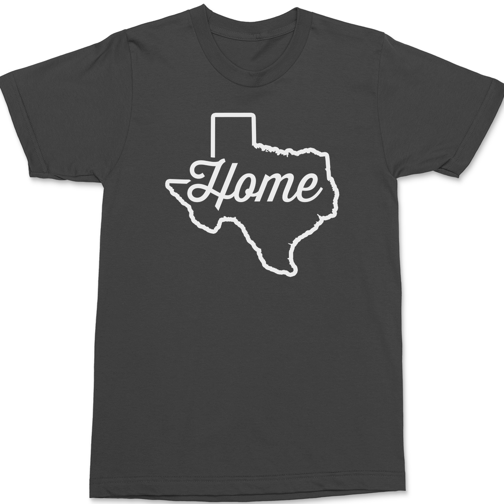 Texas Home T-Shirt CHARCOAL