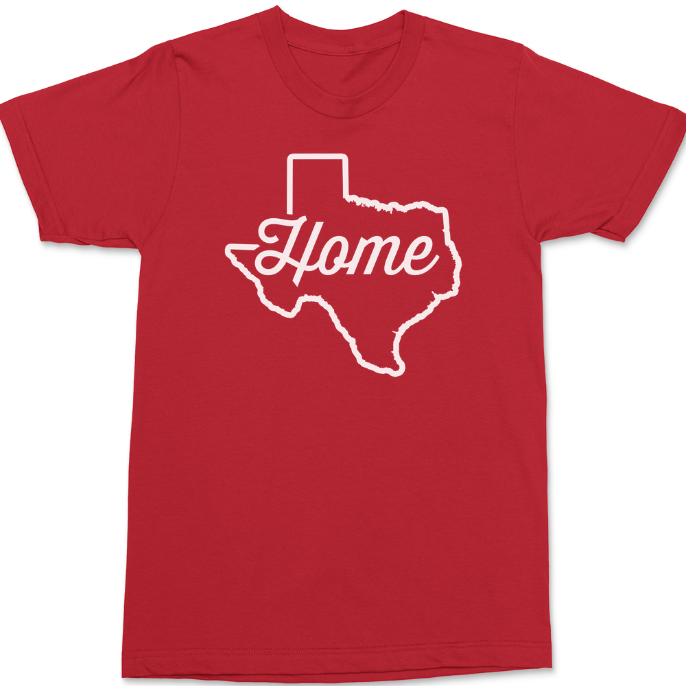 Texas Home T-Shirt RED