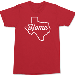 Texas Home T-Shirt RED