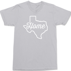 Texas Home T-Shirt SILVER