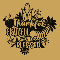 Thankful Grateful Blessed T-Shirt GINGER