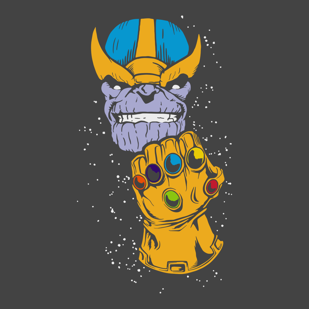 Thanos Infinity Gauntlet T-Shirt CHARCOAL