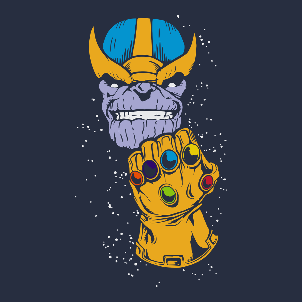 Thanos Infinity Gauntlet T-Shirt NAVY