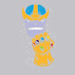 Thanos Infinity Gauntlet T-Shirt SILVER