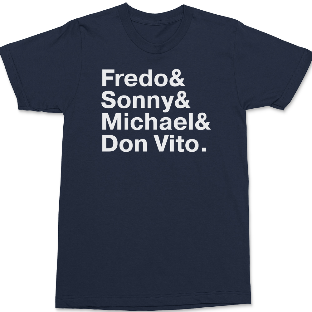 The Godfather Names T-Shirt NAVY