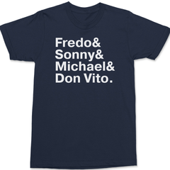 The Godfather Names T-Shirt NAVY