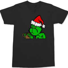 The Grinch Loves Coffee T-Shirt BLACK