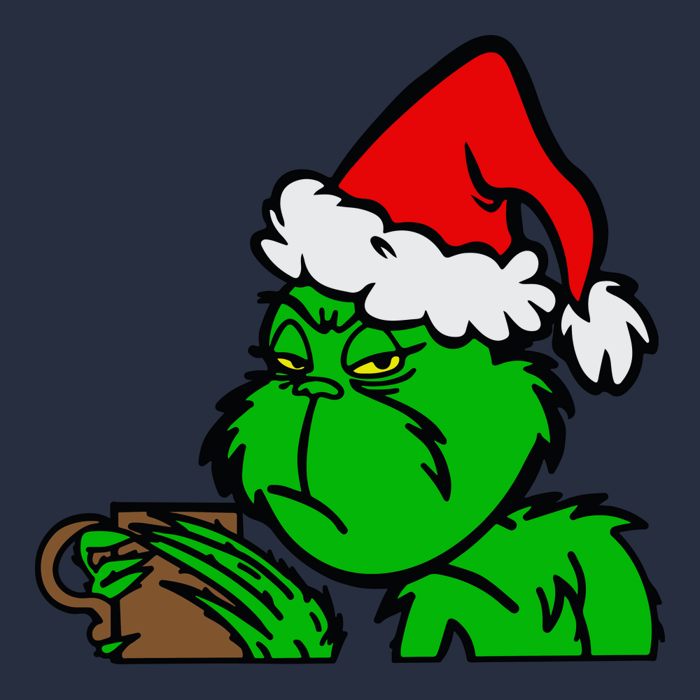 The Grinch Loves Coffee T-Shirt Navy