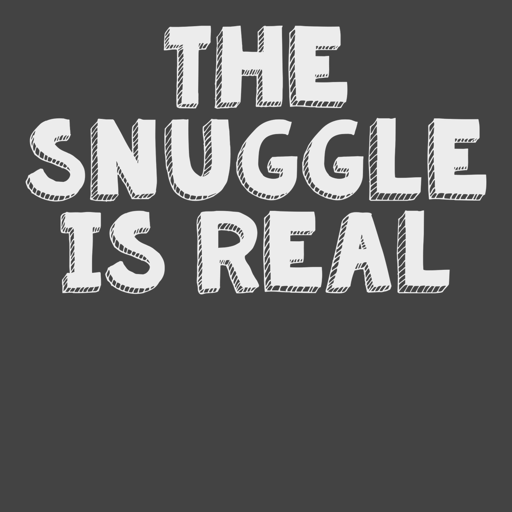 The Snuggle Is Real T-Shirt CHARCOAL