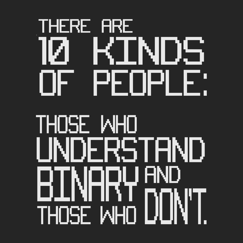 There Are 10 Kinds Of People T-Shirt BLACK