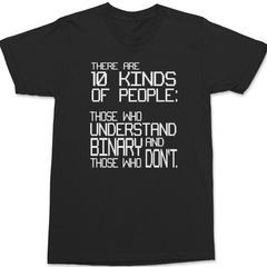 There Are 10 Kinds Of People T-Shirt BLACK
