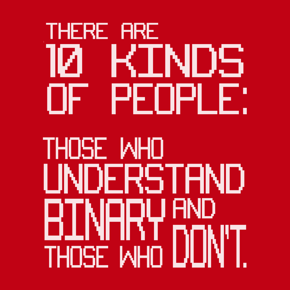 There Are 10 Kinds Of People T-Shirt RED