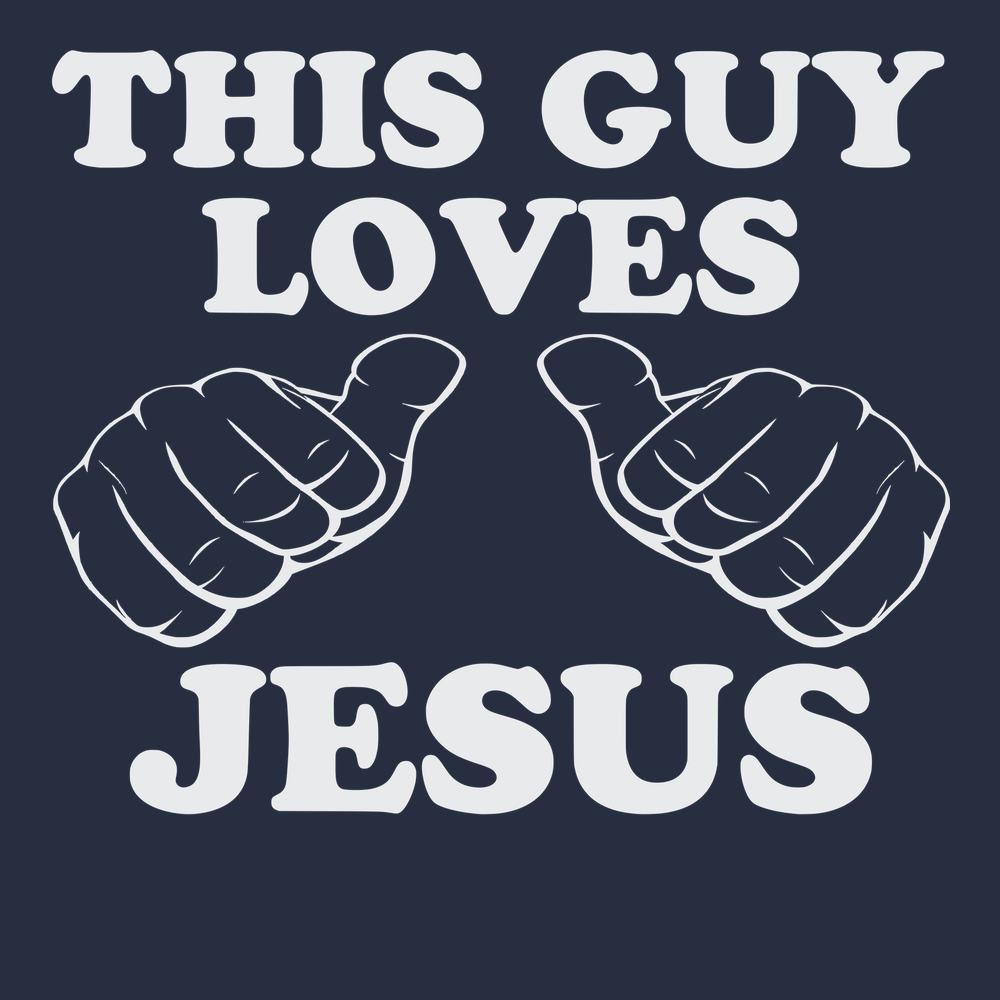 This Guy Loves Jesus T-Shirt NAVY