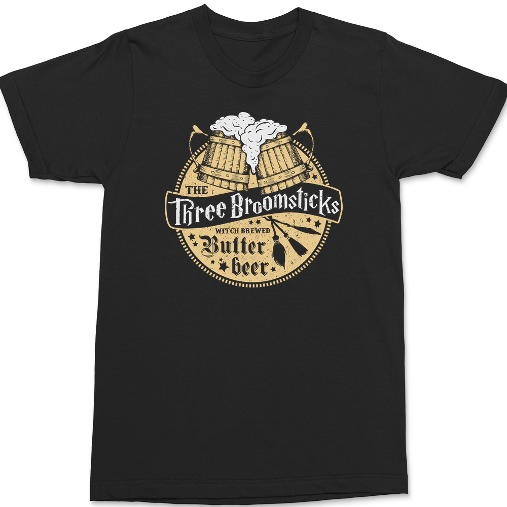 Three Broomsticks T-Shirt BLACK