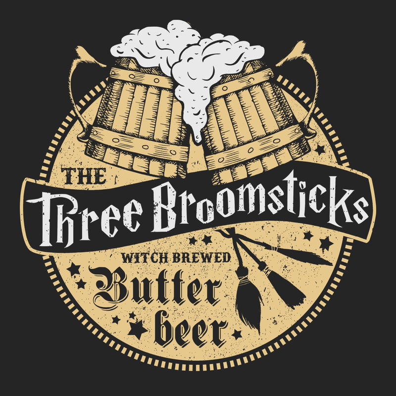 Three Broomsticks T-Shirt BLACK