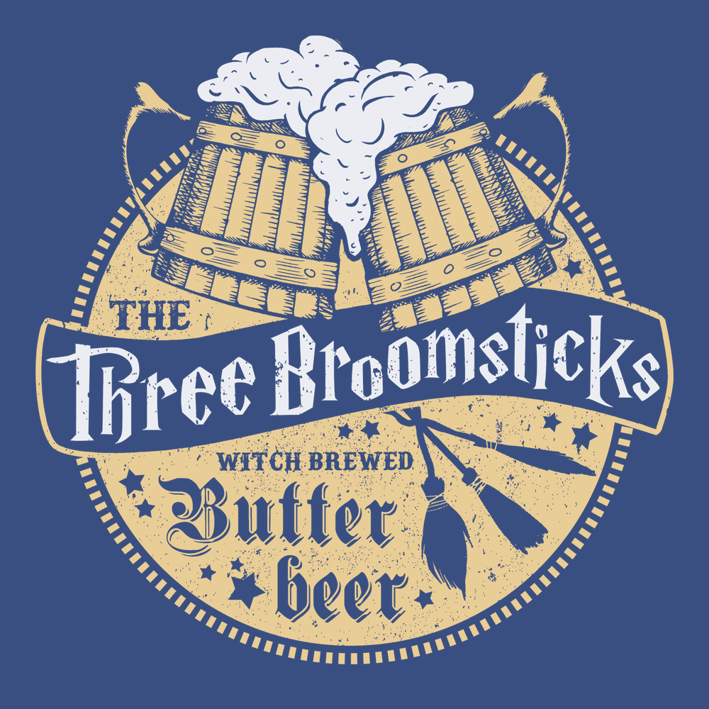 Three Broomsticks T-Shirt BLUE
