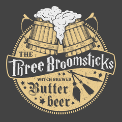 Three Broomsticks T-Shirt CHARCOAL