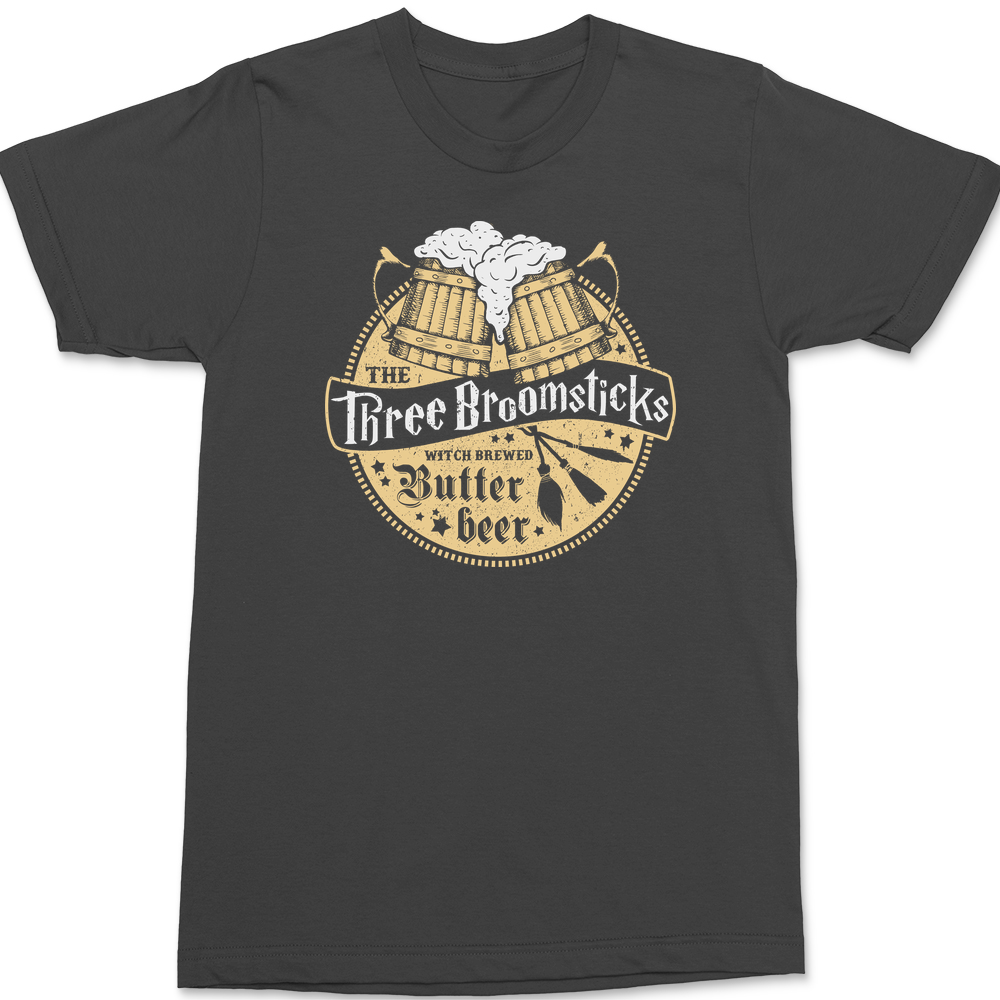 Three Broomsticks T-Shirt CHARCOAL