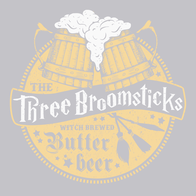 Three Broomsticks T-Shirt SILVER