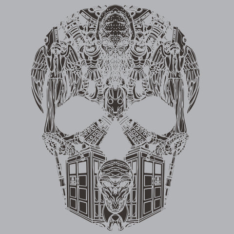 Whovian Skull T-Shirt - Textual Tees