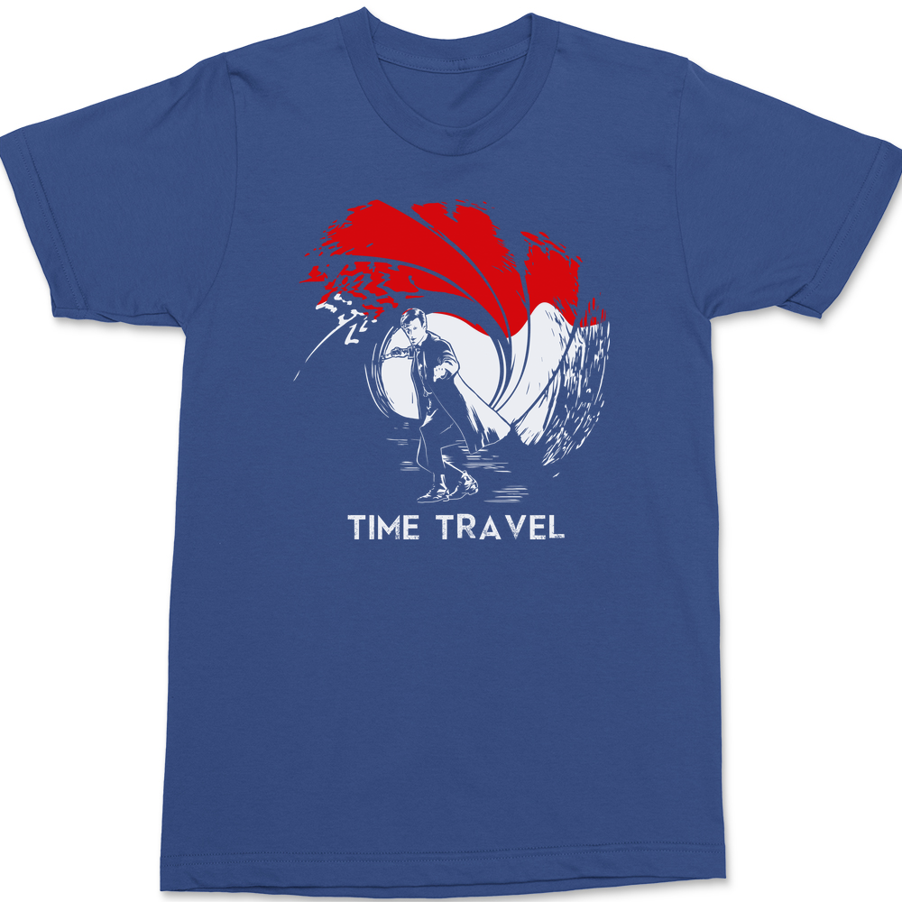 Time Traveler Sky Fall T-Shirt BLUE