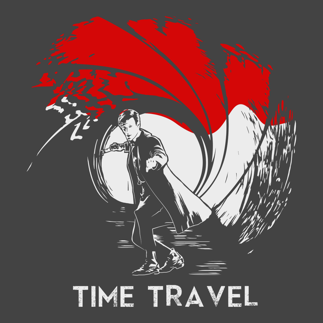 Time Traveler Sky Fall T-Shirt CHARCOAL