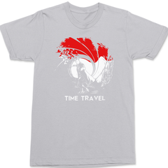 Time Traveler Sky Fall T-Shirt SILVER