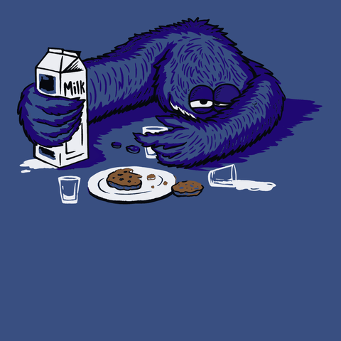 Too Much Cookie T-Shirt BLUE