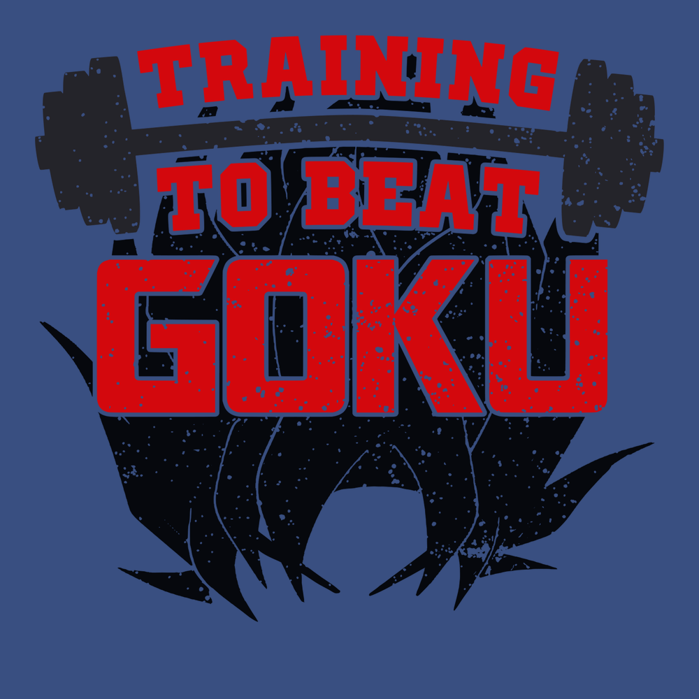 Training To Beat Goku T-Shirt BLUE