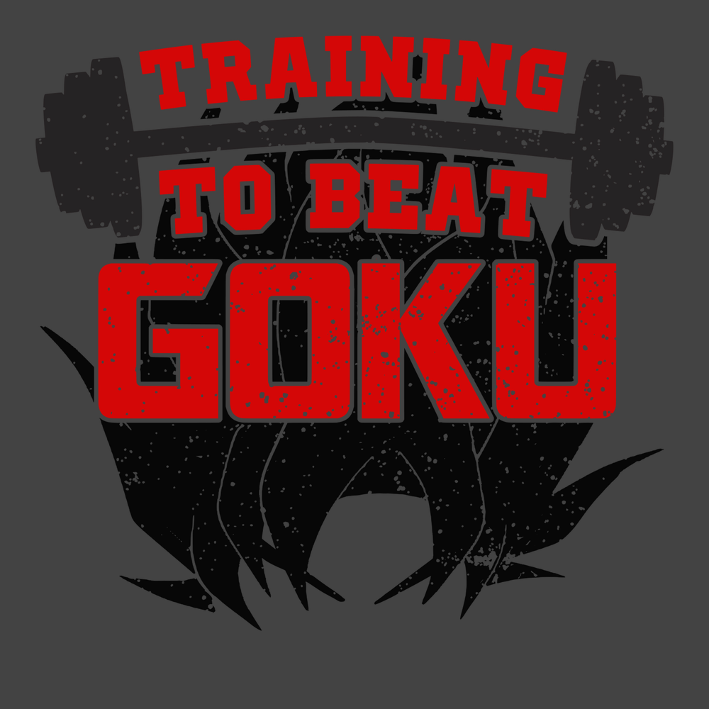 Training To Beat Goku T-Shirt CHARCOAL