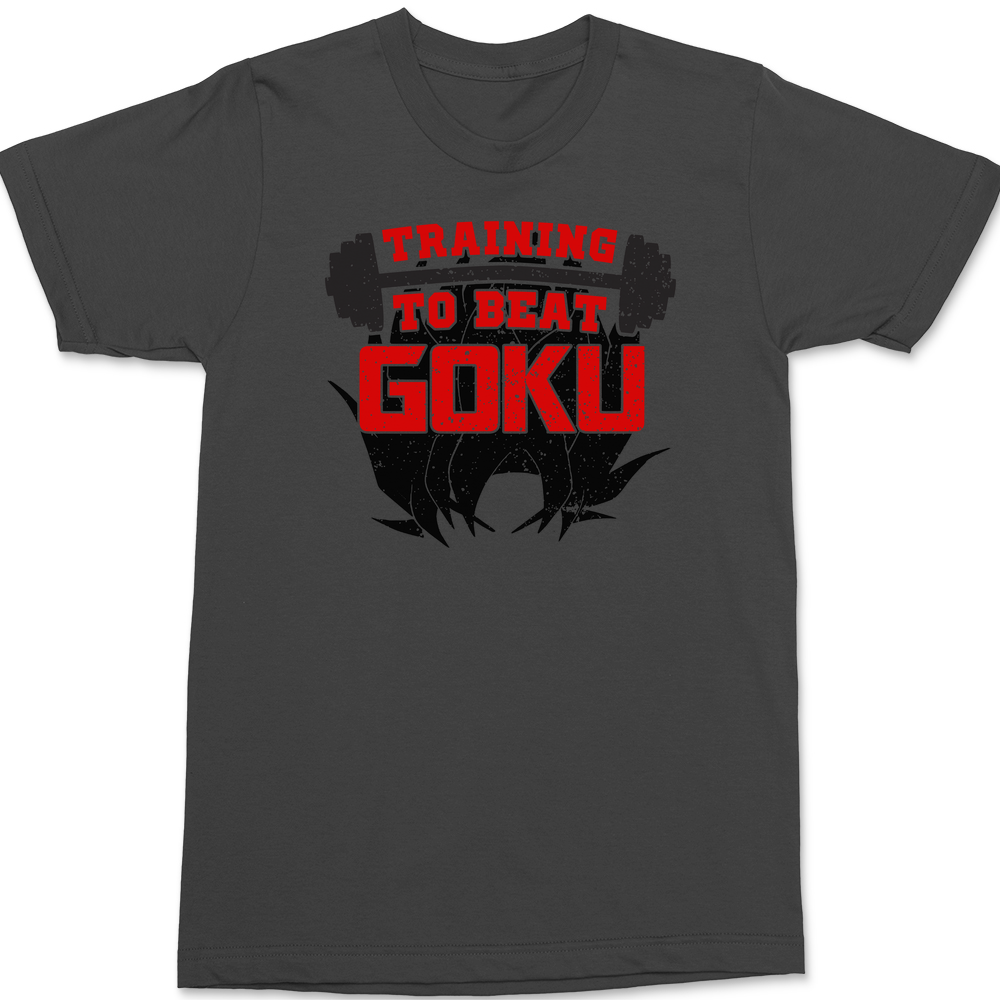 Training To Beat Goku T-Shirt CHARCOAL