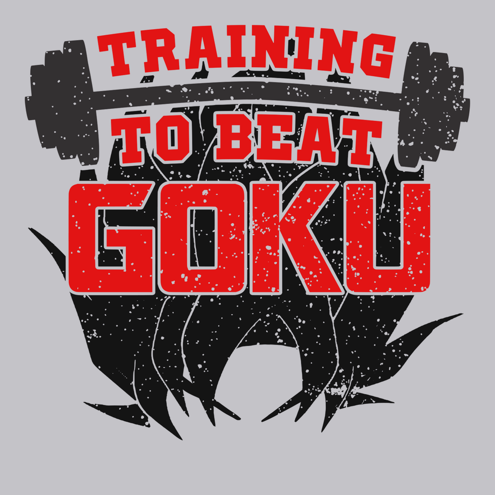 Training To Beat Goku T-Shirt SILVER