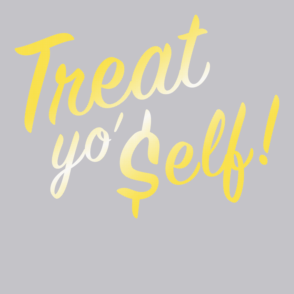 Treat Yo Self T-Shirt SILVER