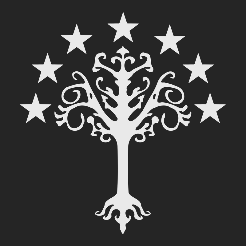 Tree of Gondor T-Shirt BLACK