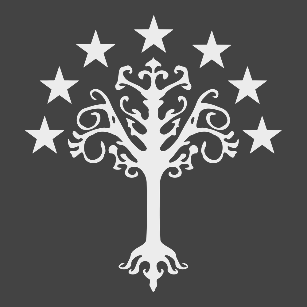 Tree of Gondor T-Shirt CHARCOAL