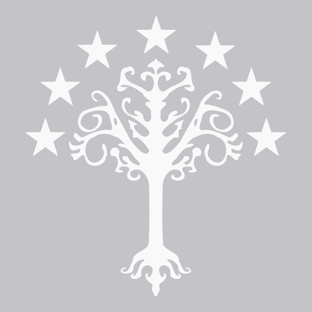 Tree of Gondor T-Shirt SILVER