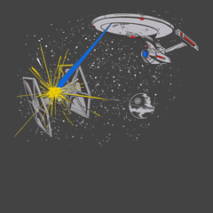 Trek Wars T-Shirt CHARCOAL