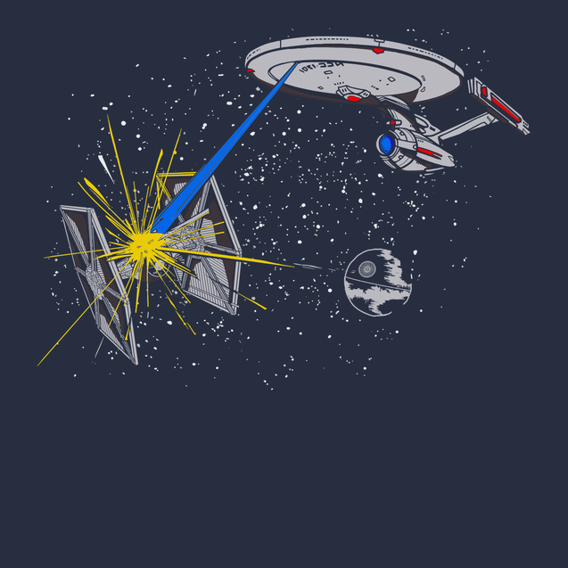 Trek Wars T-Shirt Navy