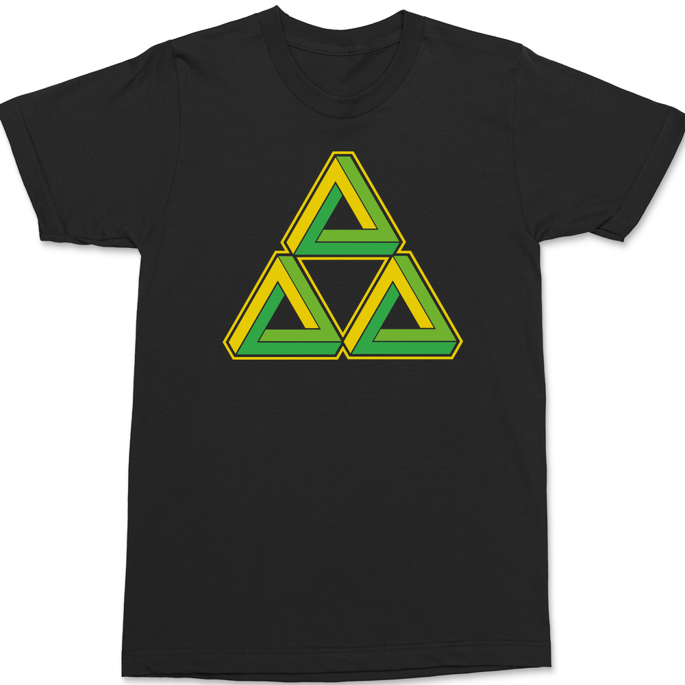 Triforce Illusion T-Shirt BLACK