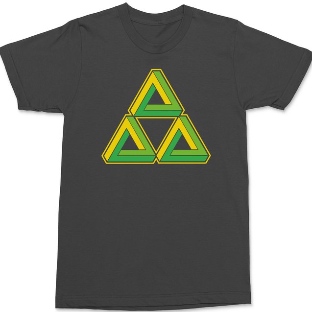 Triforce Illusion T-Shirt CHARCOAL