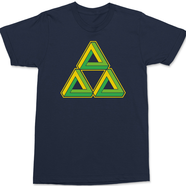 Triforce Illusion T-Shirt NAVY
