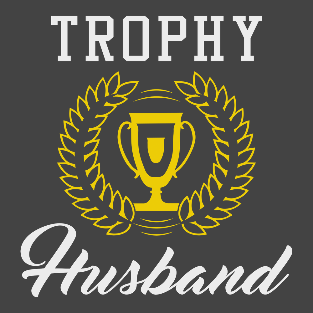 Trophy Husband T-Shirt CHARCOAL