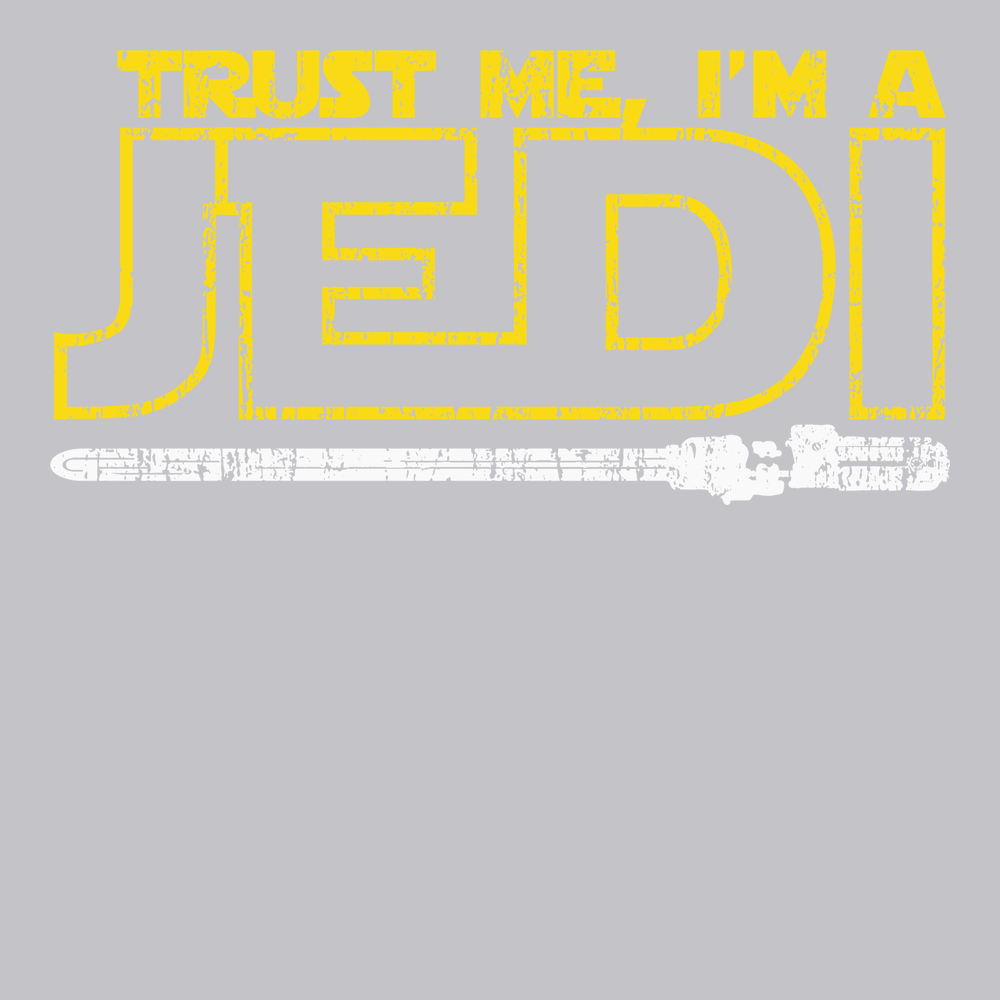 Trust Me I'm A Jedi T-Shirt SILVER