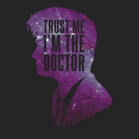 Trust Me I'm The Doctor T-Shirt BLACK